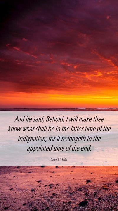 Picture 06 - Daniel 8:19 ASV Mobile Phone Wallpaper - And he said, Behold, I will make thee know what - Mobile Bible Verse Wallpaper