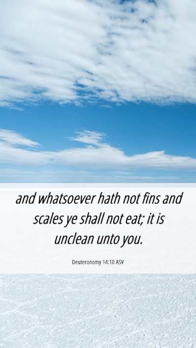 Picture 06 - Deuteronomy 14:10 ASV Mobile Phone Wallpaper - and whatsoever hath not fins and scales ye shall - Mobile Bible Verse Wallpaper