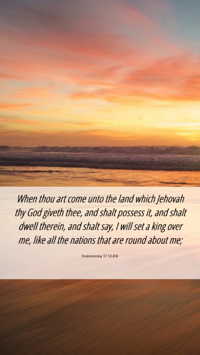 Picture 06 - Deuteronomy 17:14 ASV Mobile Phone Wallpaper - When thou art come unto the land which Jehovah - Mobile Bible Verse Wallpaper
