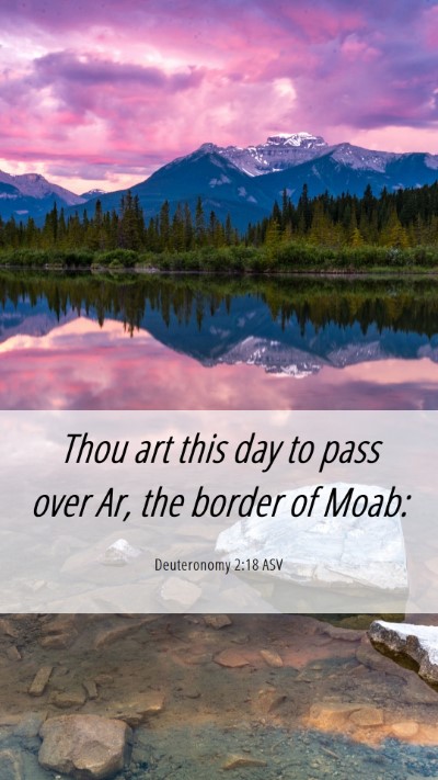 Picture 06 - Deuteronomy 2:18 ASV Mobile Phone Wallpaper - Thou art this day to pass over Ar, the border of - Mobile Bible Verse Wallpaper