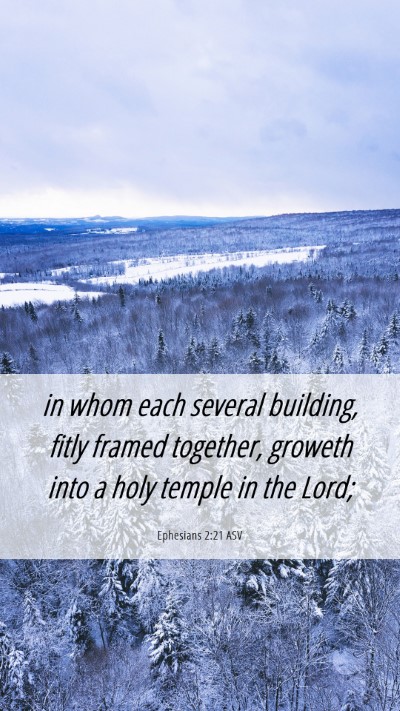 Picture 06 - Ephesians 2:21 ASV Mobile Phone Wallpaper - in whom each several building, fitly framed - Mobile Bible Verse Wallpaper