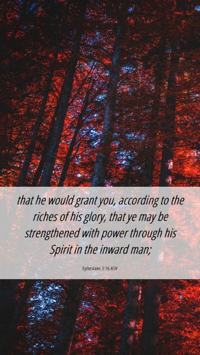 Picture 06 - Ephesians 3:16 ASV Mobile Phone Wallpaper - that he would grant you, according to the riches - Mobile Bible Verse Wallpaper