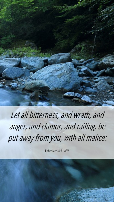 Picture 06 - Ephesians 4:31 ASV Mobile Phone Wallpaper - Let all bitterness, and wrath, and anger, and - Mobile Bible Verse Wallpaper