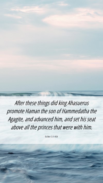 Picture 06 - Esther 3:1 ASV Mobile Phone Wallpaper - After these things did king Ahasuerus promote - Mobile Bible Verse Wallpaper