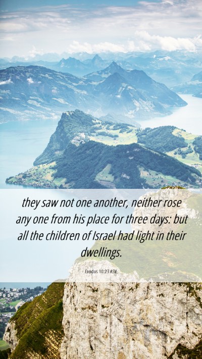 Picture 06 - Exodus 10:23 ASV Mobile Phone Wallpaper - they saw not one another, neither rose any one - Mobile Bible Verse Wallpaper