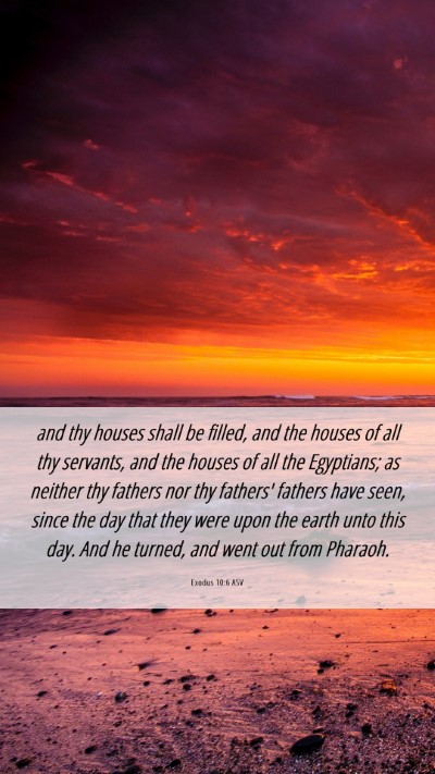 Picture 06 - Exodus 10:6 ASV Mobile Phone Wallpaper - and thy houses shall be filled, and the houses of - Mobile Bible Verse Wallpaper