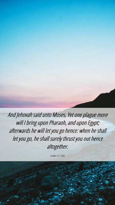 Picture 06 - Exodus 11:1 ASV Mobile Phone Wallpaper - And Jehovah said unto Moses, Yet one plague more - Mobile Bible Verse Wallpaper