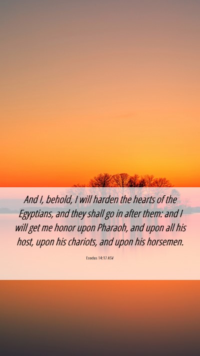 Picture 06 - Exodus 14:17 ASV Mobile Phone Wallpaper - And I, behold, I will harden the hearts of the - Mobile Bible Verse Wallpaper