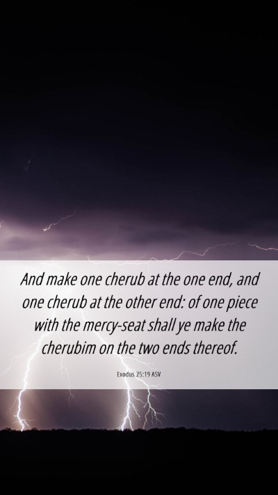 Picture 06 - Exodus 25:19 ASV Mobile Phone Wallpaper - And make one cherub at the one end, and one - Mobile Bible Verse Wallpaper