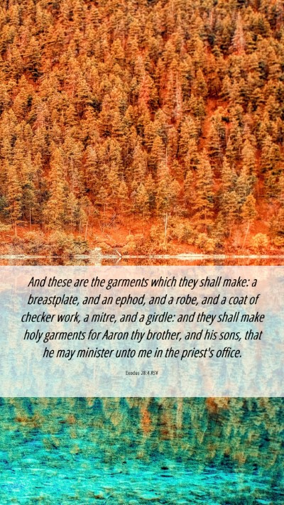 Picture 06 - Exodus 28:4 ASV Mobile Phone Wallpaper - And these are the garments which they shall make: - Mobile Bible Verse Wallpaper