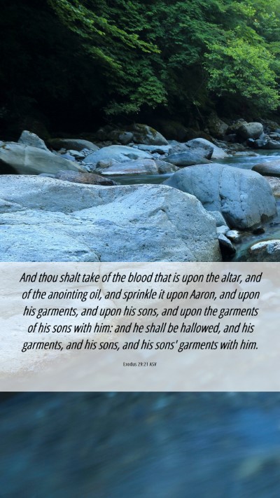 Picture 06 - Exodus 29:21 ASV Mobile Phone Wallpaper - And thou shalt take of the blood that is upon the - Mobile Bible Verse Wallpaper