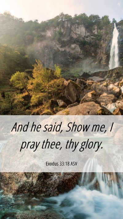 Picture 06 - Exodus 33:18 ASV Mobile Phone Wallpaper - And he said, Show me, I pray thee, thy - Mobile Bible Verse Wallpaper