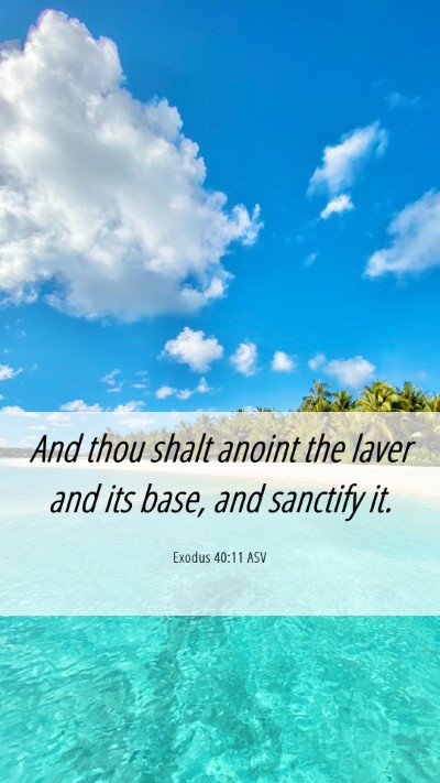 Picture 06 - Exodus 40:11 ASV Mobile Phone Wallpaper - And thou shalt anoint the laver and its base, and - Mobile Bible Verse Wallpaper