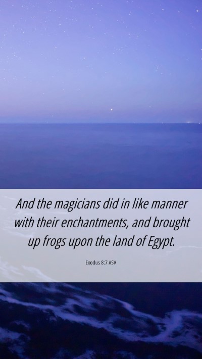 Picture 06 - Exodus 8:7 ASV Mobile Phone Wallpaper - And the magicians did in like manner with their - Mobile Bible Verse Wallpaper