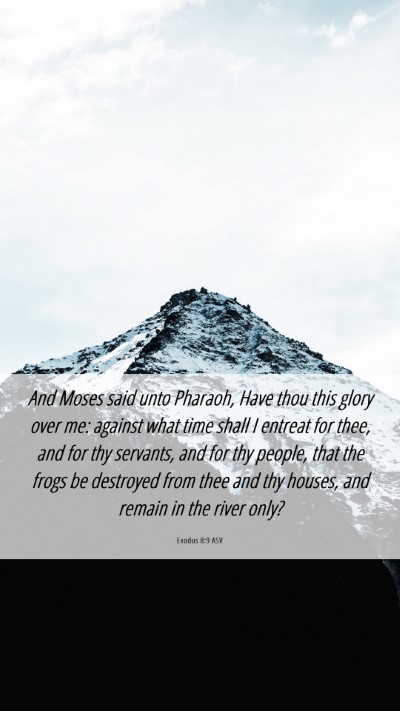 Picture 06 - Exodus 8:9 ASV Mobile Phone Wallpaper - And Moses said unto Pharaoh, Have thou this glory - Mobile Bible Verse Wallpaper