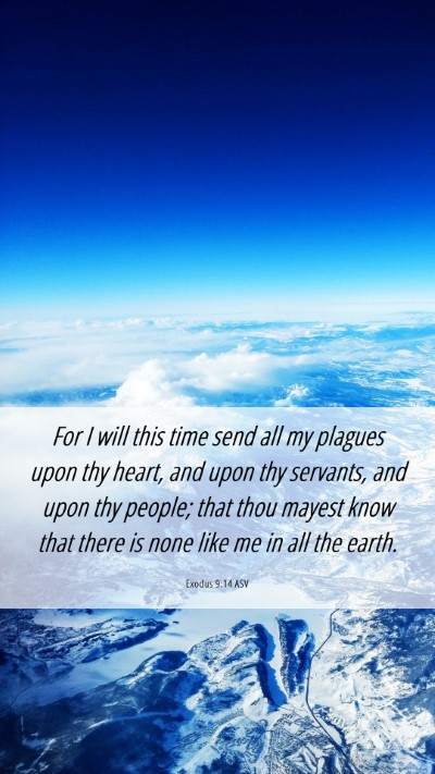 Picture 06 - Exodus 9:14 ASV Mobile Phone Wallpaper - For I will this time send all my plagues upon thy - Mobile Bible Verse Wallpaper