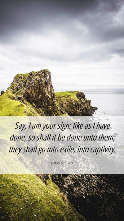 Picture 06 - Ezekiel 12:11 ASV Mobile Phone Wallpaper - Say, I am your sign: like as I have done, so - Mobile Bible Verse Wallpaper