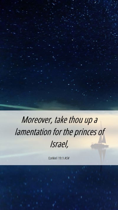 Picture 06 - Ezekiel 19:1 ASV Mobile Phone Wallpaper - Moreover, take thou up a lamentation for the - Mobile Bible Verse Wallpaper