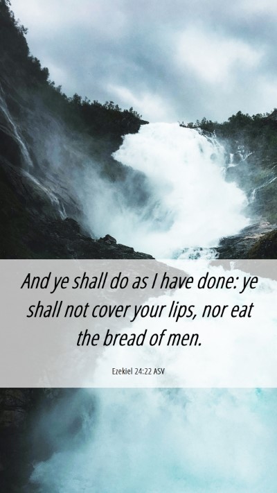 Picture 06 - Ezekiel 24:22 ASV Mobile Phone Wallpaper - And ye shall do as I have done: ye shall not - Mobile Bible Verse Wallpaper