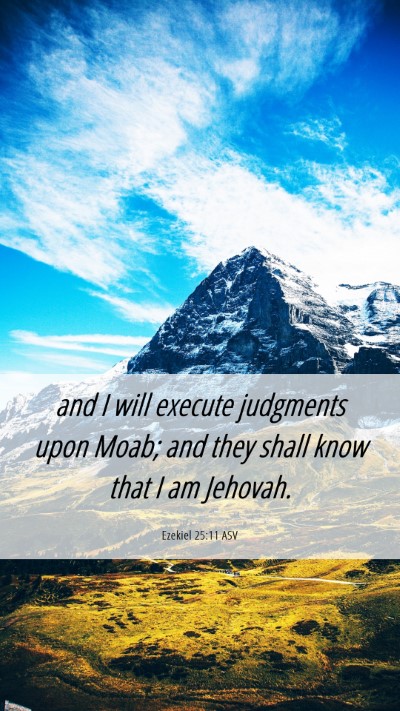 Picture 06 - Ezekiel 25:11 ASV Mobile Phone Wallpaper - and I will execute judgments upon Moab; and they - Mobile Bible Verse Wallpaper