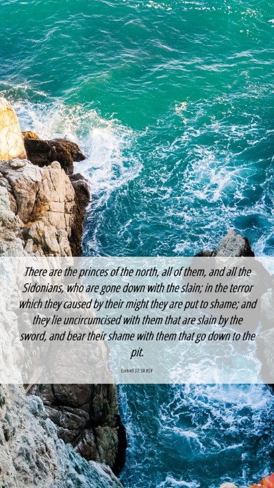 Picture 06 - Ezekiel 32:30 ASV Mobile Phone Wallpaper - There are the princes of the north, all of them, - Mobile Bible Verse Wallpaper