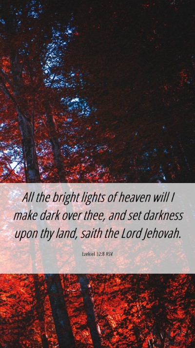 Picture 06 - Ezekiel 32:8 ASV Mobile Phone Wallpaper - All the bright lights of heaven will I make dark - Mobile Bible Verse Wallpaper