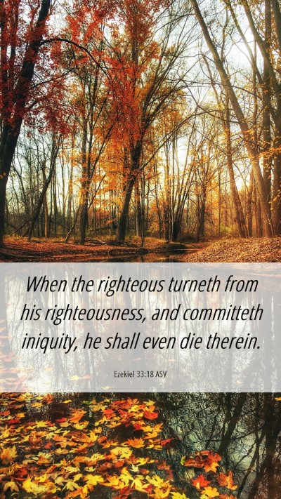 Picture 06 - Ezekiel 33:18 ASV Mobile Phone Wallpaper - When the righteous turneth from his - Mobile Bible Verse Wallpaper