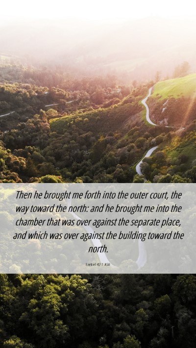 Picture 06 - Ezekiel 42:1 ASV Mobile Phone Wallpaper - Then he brought me forth into the outer court, - Mobile Bible Verse Wallpaper