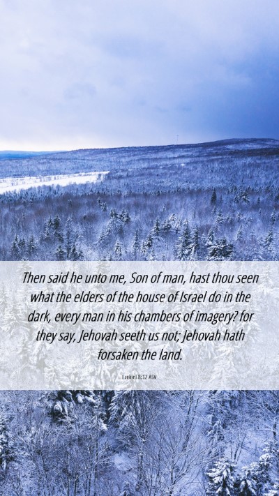 Picture 06 - Ezekiel 8:12 ASV Mobile Phone Wallpaper - Then said he unto me, Son of man, hast thou seen - Mobile Bible Verse Wallpaper