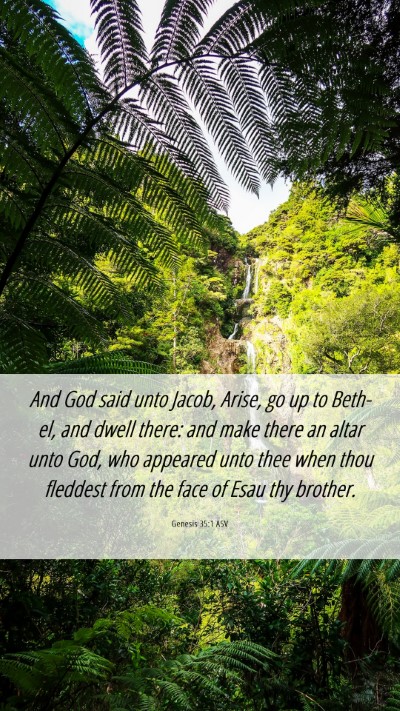 Picture 06 - Genesis 35:1 ASV Mobile Phone Wallpaper - And God said unto Jacob, Arise, go up to Beth-el, - Mobile Bible Verse Wallpaper