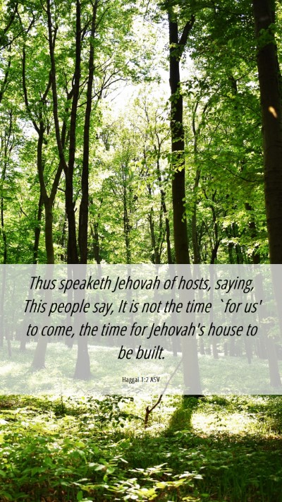 Picture 06 - Haggai 1:2 ASV Mobile Phone Wallpaper - Thus speaketh Jehovah of hosts, saying, This - Mobile Bible Verse Wallpaper
