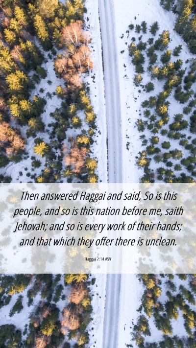 Picture 06 - Haggai 2:14 ASV Mobile Phone Wallpaper - Then answered Haggai and said, So is this people, - Mobile Bible Verse Wallpaper