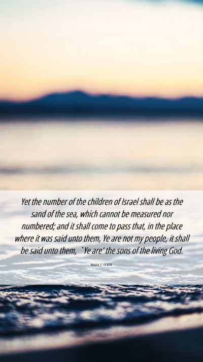 Picture 06 - Hosea 1:10 ASV Mobile Phone Wallpaper - Yet the number of the children of Israel shall be - Mobile Bible Verse Wallpaper