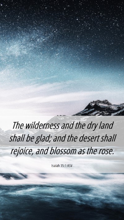 Picture 06 - Isaiah 35:1 ASV Mobile Phone Wallpaper - The wilderness and the dry land shall be glad; - Mobile Bible Verse Wallpaper