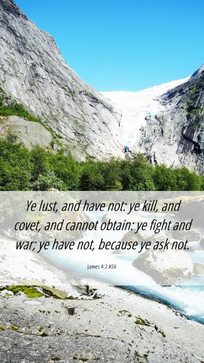 Picture 06 - James 4:2 ASV Mobile Phone Wallpaper - Ye lust, and have not: ye kill, and covet, and - Mobile Bible Verse Wallpaper