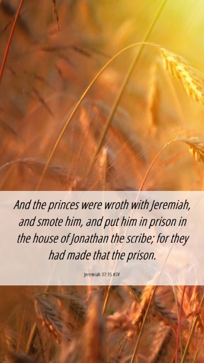 Picture 06 - Jeremiah 37:15 ASV Mobile Phone Wallpaper - And the princes were wroth with Jeremiah, and - Mobile Bible Verse Wallpaper