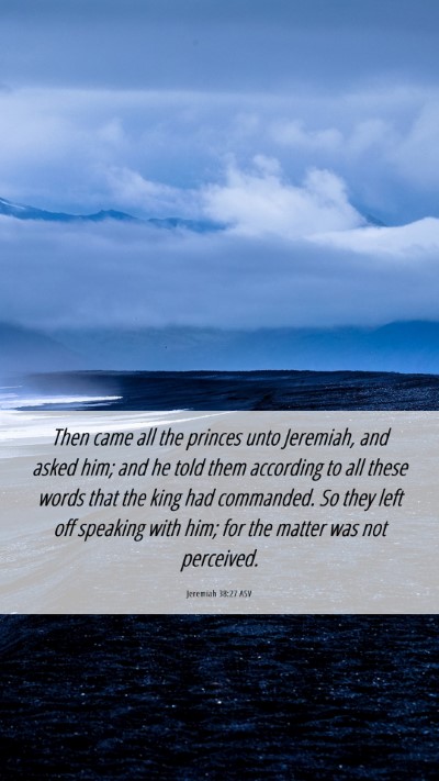 Picture 06 - Jeremiah 38:27 ASV Mobile Phone Wallpaper - Then came all the princes unto Jeremiah, and - Mobile Bible Verse Wallpaper