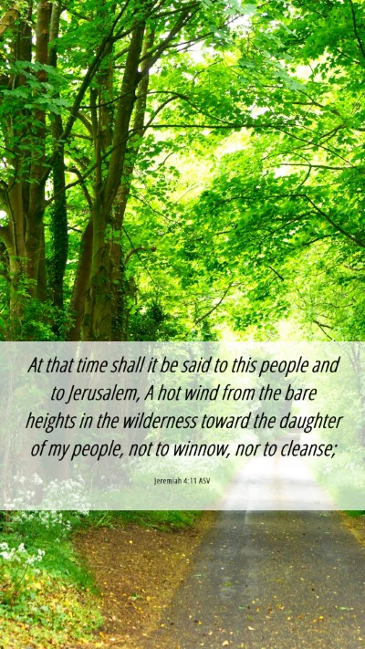 Picture 06 - Jeremiah 4:11 ASV Mobile Phone Wallpaper - At that time shall it be said to this people and - Mobile Bible Verse Wallpaper
