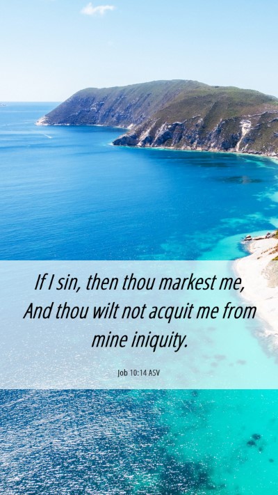 Picture 06 - Job 10:14 ASV Mobile Phone Wallpaper - If I sin, then thou markest me, And thou wilt not - Mobile Bible Verse Wallpaper