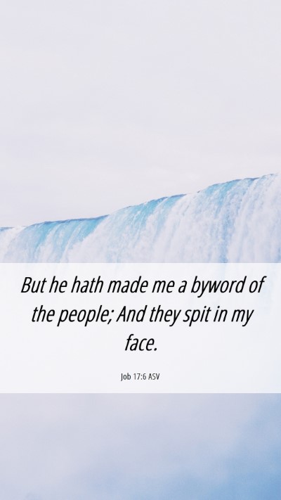Picture 06 - Job 17:6 ASV Mobile Phone Wallpaper - But he hath made me a byword of the people; And - Mobile Bible Verse Wallpaper