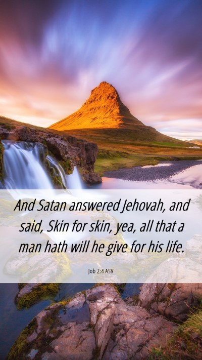 Picture 06 - Job 2:4 ASV Mobile Phone Wallpaper - And Satan answered Jehovah, and said, Skin for - Mobile Bible Verse Wallpaper