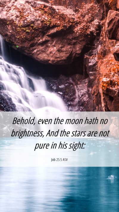 Picture 06 - Job 25:5 ASV Mobile Phone Wallpaper - Behold, even the moon hath no brightness, And the - Mobile Bible Verse Wallpaper
