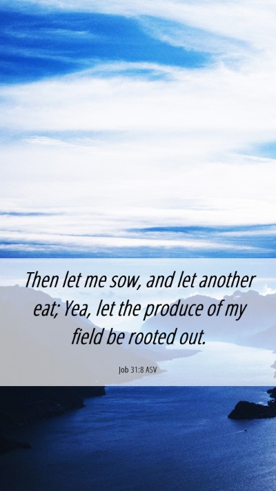 Picture 06 - Job 31:8 ASV Mobile Phone Wallpaper - Then let me sow, and let another eat; Yea, let - Mobile Bible Verse Wallpaper