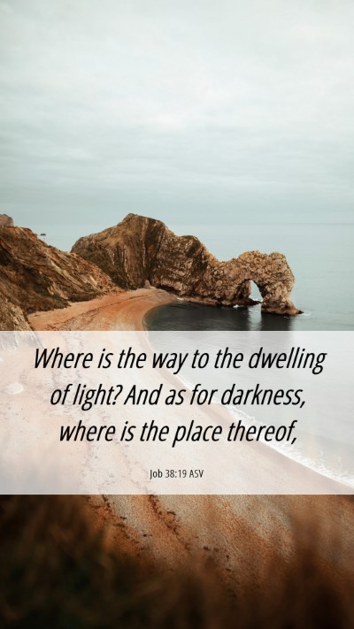 Picture 06 - Job 38:19 ASV Mobile Phone Wallpaper - Where is the way to the dwelling of light? And as - Mobile Bible Verse Wallpaper