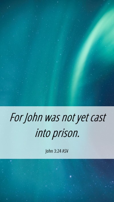 Picture 06 - John 3:24 ASV Mobile Phone Wallpaper - For John was not yet cast into - Mobile Bible Verse Wallpaper