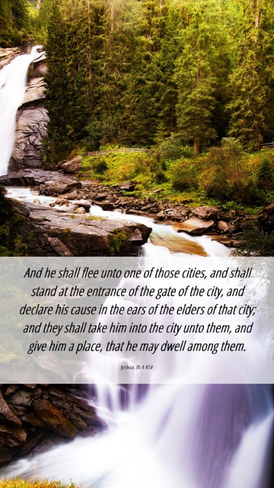 Picture 06 - Joshua 20:4 ASV Mobile Phone Wallpaper - And he shall flee unto one of those cities, and - Mobile Bible Verse Wallpaper