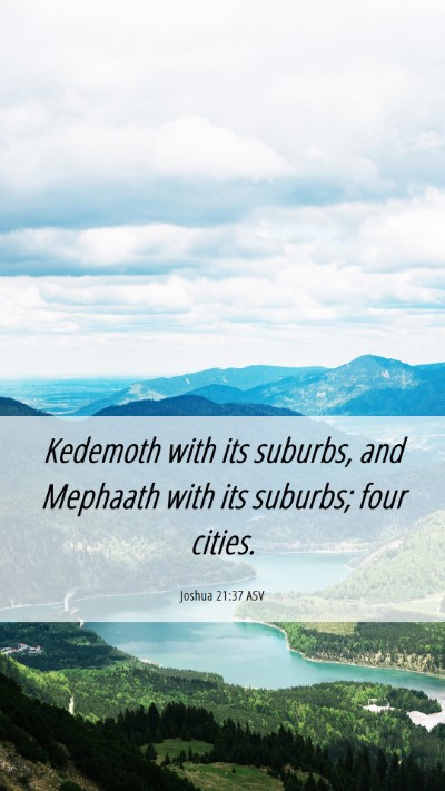 Picture 06 - Joshua 21:37 ASV Mobile Phone Wallpaper - Kedemoth with its suburbs, and Mephaath with its - Mobile Bible Verse Wallpaper