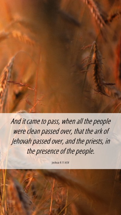 Picture 06 - Joshua 4:11 ASV Mobile Phone Wallpaper - And it came to pass, when all the people were - Mobile Bible Verse Wallpaper