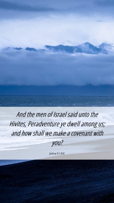 Picture 06 - Joshua 9:7 ASV Mobile Phone Wallpaper - And the men of Israel said unto the Hivites, - Mobile Bible Verse Wallpaper