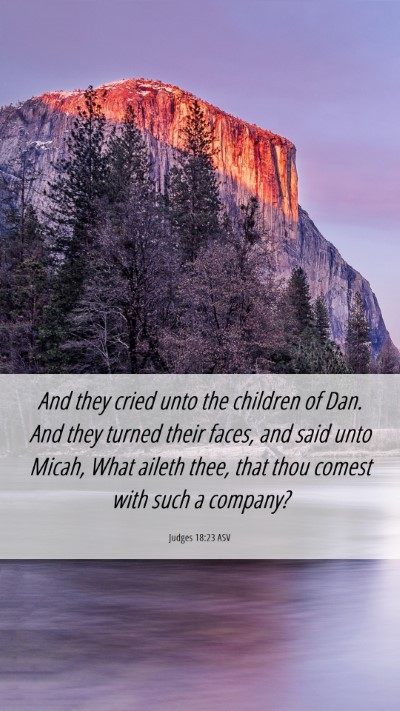 Picture 06 - Judges 18:23 ASV Mobile Phone Wallpaper - And they cried unto the children of Dan. And they - Mobile Bible Verse Wallpaper